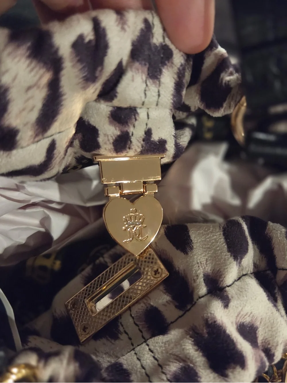 NEW Juicy Couture Fashionable Juicy Tote in Snow Leopard #juicycouture